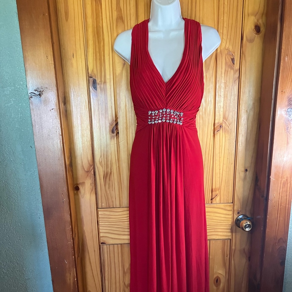90’s Red Formal Olag Cassini Dress